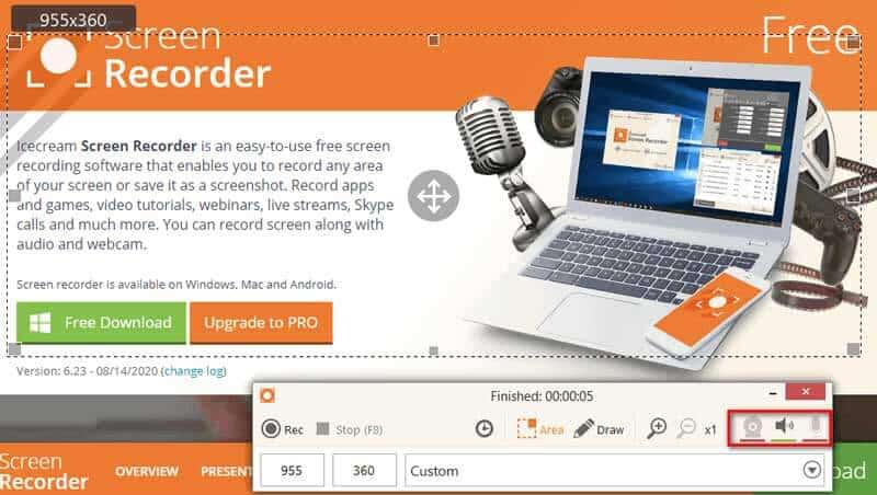 音声ソースを選択