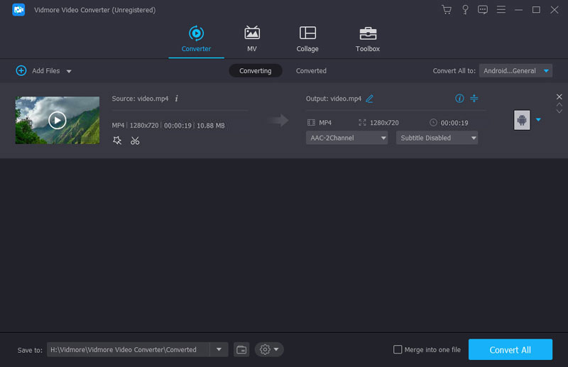 Android用にMOVを変換