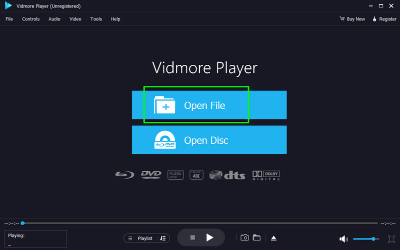 ファイルを開く  動画を追加  Vidmore