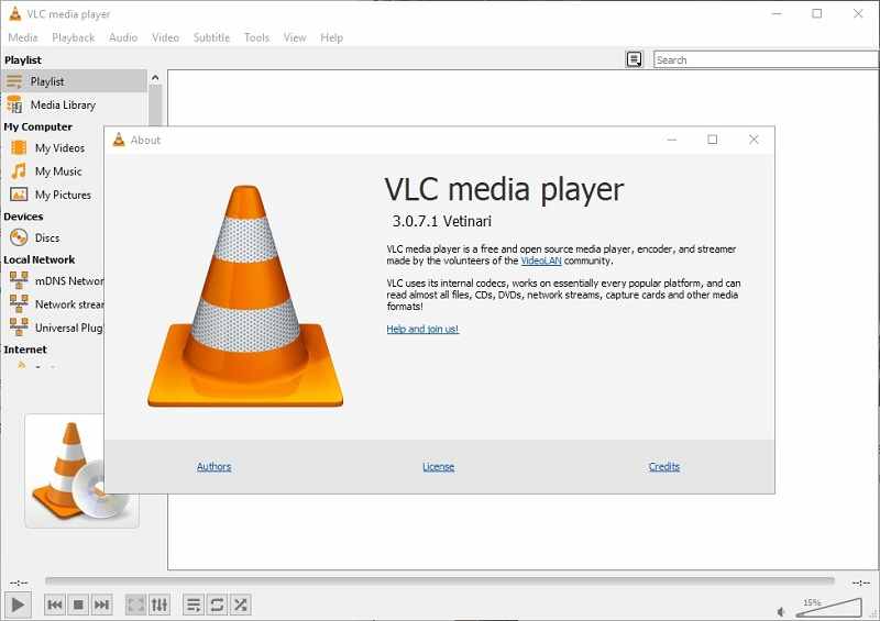VLC DAT プレーヤー