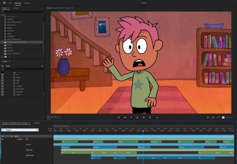 3D メーカー Adobe Character Animator
